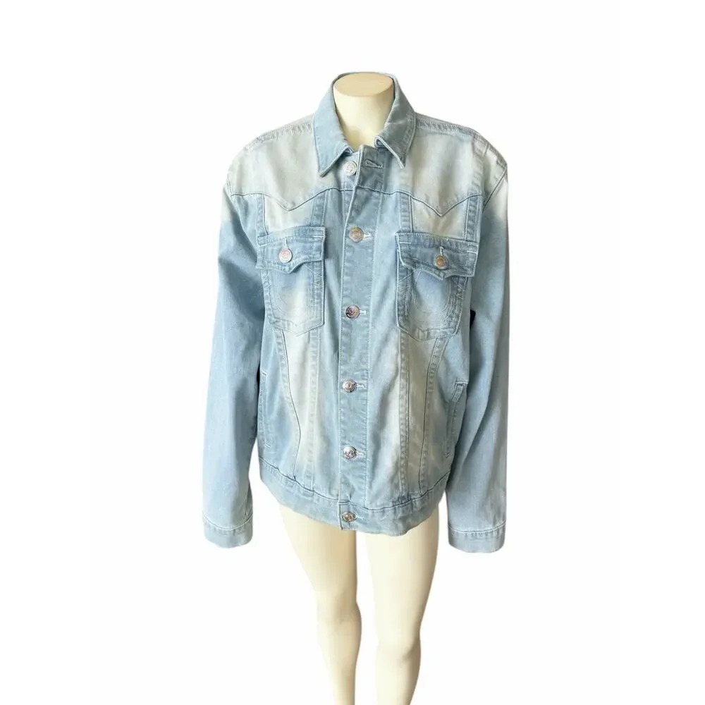 True Religion Jimmy SN Jacket Light Showers Blue Medium